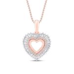 Picture of Diamond Heart Pendant Necklace